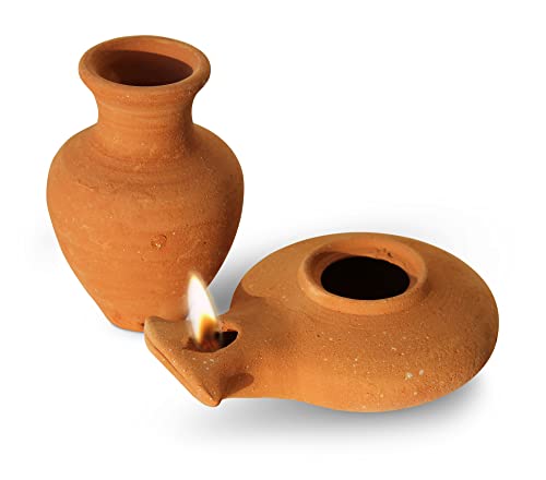 THE JERUSALEM GIFT SHOP SINCE 2004 4x1.2x3.2 in HOL Handmade Oil Lamp