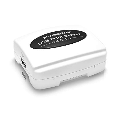 X-MEDIA 1-Port 10/100Mbps USB Print Server XM-PS110U