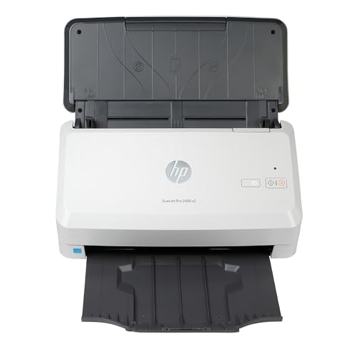 HP 6FW06A 1200 DPI CCD Scanner, USB, 50 Sheet Capacity, HP ScanJet Pro 2000 s2
