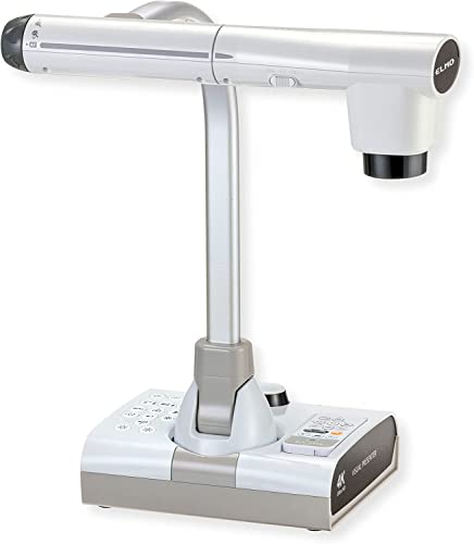 ELMO 1380-17 4K 30fps Document Camera, 12MP, Optical Zoom 12x, Digital Zoom 16x