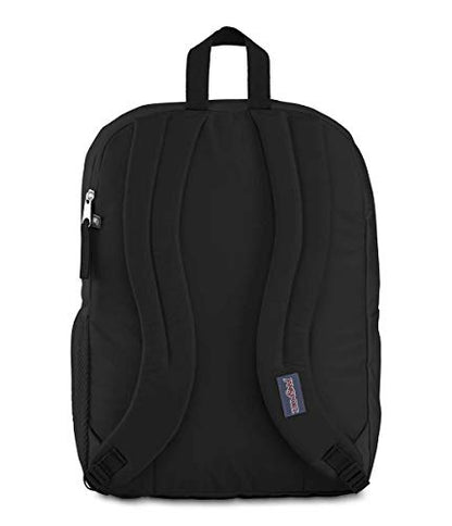 JanSport Big Student Backpack JS0A47JK008 Black Polyester Laptop Backpack with 2 Compartments