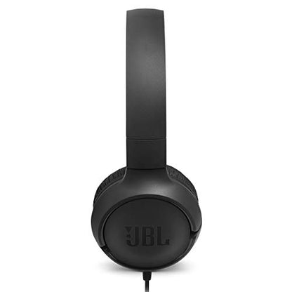 JBL TUNE 500 On-Ear Headphone Model JBLT500BLKAM Black Wired with 3.5mm Jack