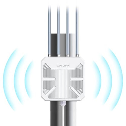 WAVLINK 802.11ax AX1800 Outdoor WiFi 6 Extender 2.4GHz/5GHz Dual Band Wireless Access Point