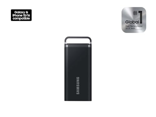 Samsung 4TB MU-PH4T0S/AM USB 3.2 Gen 1 External Solid State Drive, Read Speeds Up to 460MB/s, Black