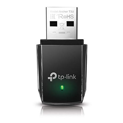 TP-Link 0.78" x 0.41" x 1.59" Archer T3U USB 3.0 WiFi Adapter - Dual Band 1300 Mbps - Compatible with Windows 11, 10, 8.1, 8, 7, XP, Mac OS X 10.9-10.14