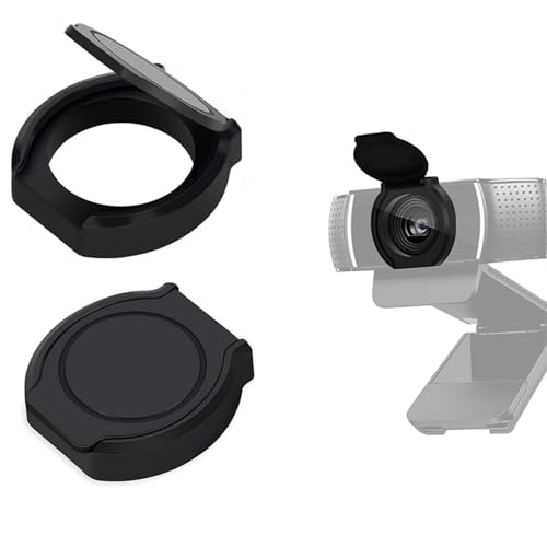 JCWINY 2 Pack Webcam Cover 1080p USB Black Webcam Privacy Shade