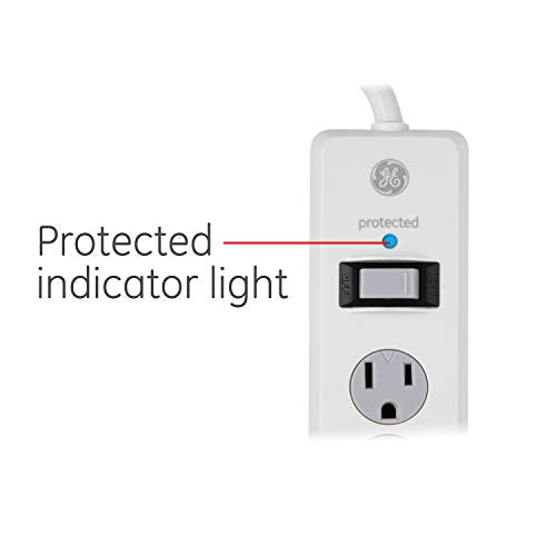 GE 6-Outlet Surge Protector 54629 125V 1.2A 800J 2 Pack