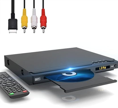 MAITE MTDVD-FE 1080p Region Free DVD Player with HDMI Dual Mic Jack Input