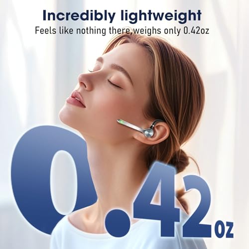 Ngsod G7 Bluetooth Earpiece with Noise Cancellation, 500mAh Charging Case, Wireless Connectivity