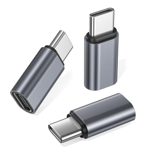 RUXELY USB Type C Extender Adapter 3Pack USB 3.2 Gen 2 100W Power Delivery 40Gbps