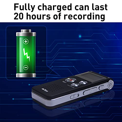 HoTiyan 1.1 Inches H-10001 Digital Voice Recorder USB 2.0 MP3/WAV Audio Recorder