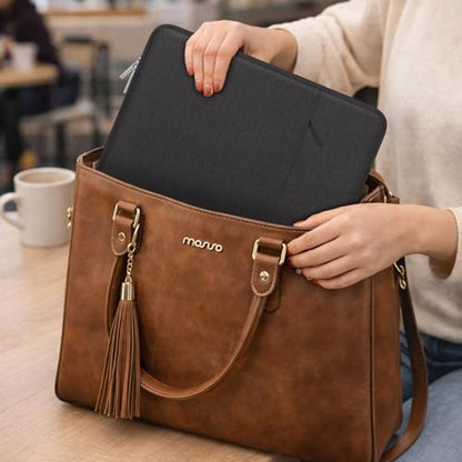 MOSISO 13.3 inch MO-13-Polyester-Vertical-Sleeve-Black Laptop Sleeve