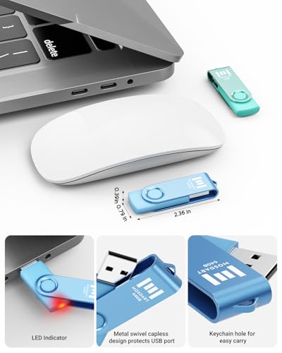 MOSDART 64GB USB 2.0 Flash Drive UD129-Colorful-64GB-2Pack