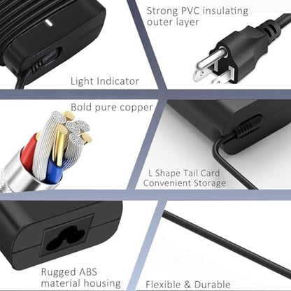 DECSZDY 65W LX-65W USB Type C Laptop Charger - Compatible with Dell Devices