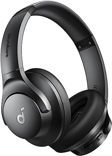 Soundcore A3004 Q20i Over-Ear Bluetooth Headphones, Active Noise Cancelling, 40mW, 20Hz-20kHz Frequency Response, Lightweight Design, Wireless Connectivity, Black