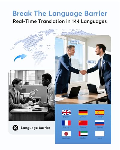 KOSERNT 2 Count NEW-Q16S AI-0127 Wireless Bluetooth Earbuds Real-Time Language Translation
