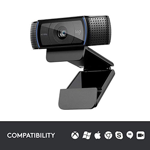 Logitech 113 Grams C920 1080p Webcam USB BSI CMOS Webcam