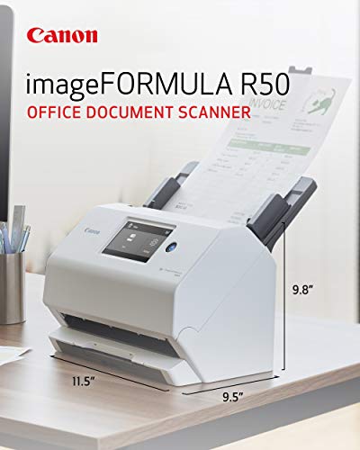 Canon imageFORMULA R50 Document Scanner USB 600dpi 22.5W 60 Sheets CIS