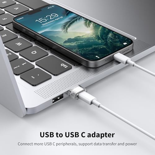 Fidioto 5 Count Fidioto_USB_Adapter USB-A, USB-C 3 Amps Clear Adapter