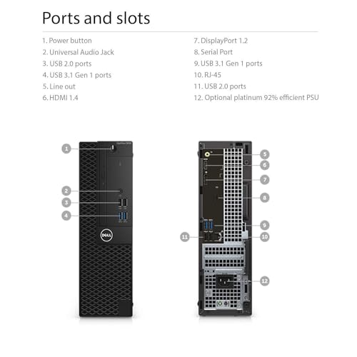 Dell Optiplex 5050 SFF Desktop PC Intel i7-7700 3.6GHz 16GB DDR4 512GB SSD Windows 11 Pro