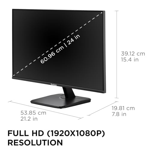 ViewSonic 24 Inch VA2456A-MHD FHD 1080p 120Hz IPS Monitor
