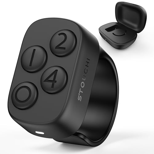 Stouchi 1.0 Count CGC001-ST Bluetooth Remote Control for Anki, Compatible with Windows, MacBook, iPad, iPhone, iOS, Android Devices