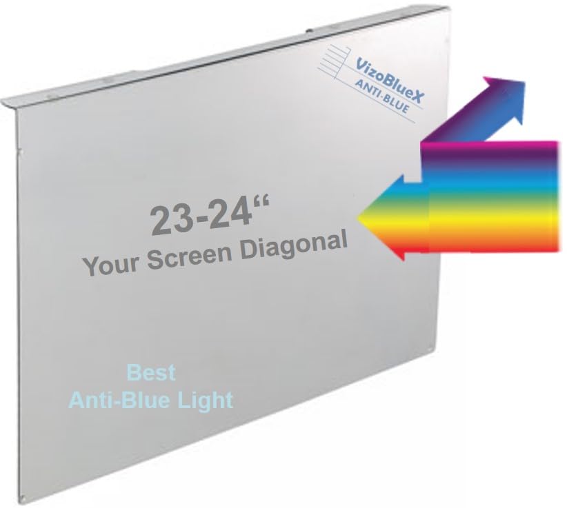 VizoBlueX 23-24" Anti-Blue Light Filter Screen Protector 21.5x13" Multi-Layer Acrylic