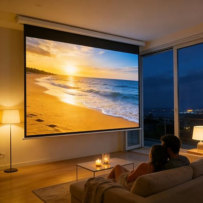 YODOLLA 150" Motorized Projector Screen 16:9 4K HD