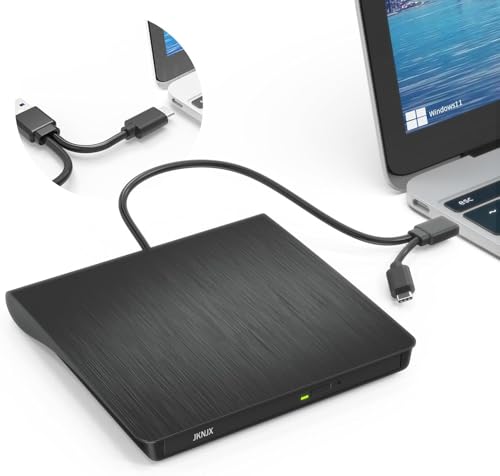 JKNJX Slim External DVD Drive XD013 USB 3.0 Type-C