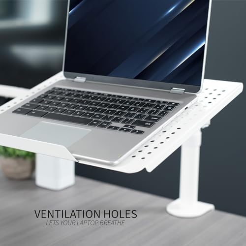 VIVO 17" STAND-V001LW Desk Mounted Tray Clamp Mount Adjustable Laptop Stand