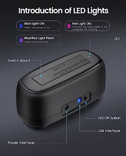 ORICO 3.5 Inch External Hard Drive Dock DD18U3-US USB 3.0 HDD Docking Station