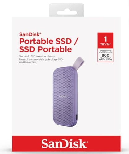 Sandisk 1TB SDSSDE29-1T00-AWL Portable SSD External Solid State Drive USB-C USB 3.2 Gen 2 800MB/s