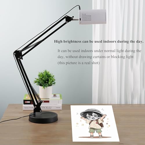 SICWEDIM Art Projector 1920 x 1080 Resolution Manual Focus LCD Projector