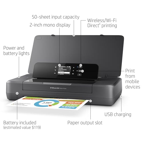 HP OfficeJet 200 Wireless Mobile Printer CZ993A 600x600 dpi