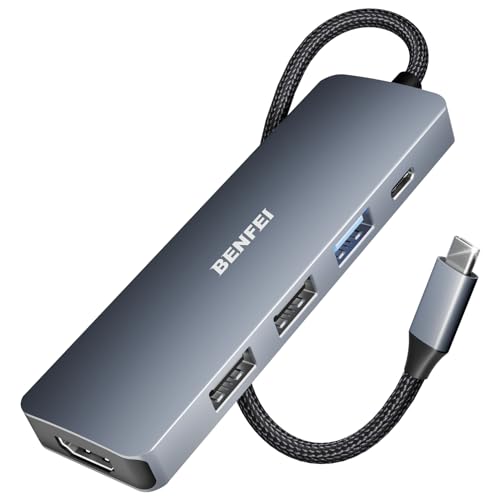 BENFEI USB Type-C Hub 5-in-1 Model BNF-USBC-0360G Aluminum USB Hub