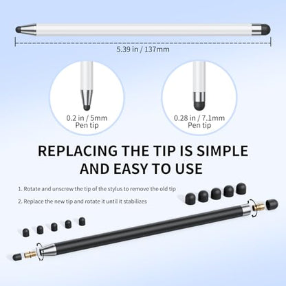 GCHMDE 5.3 x 0.3 x 0.3 inches Aluminum 10 Stylus Pen for Touchscreen