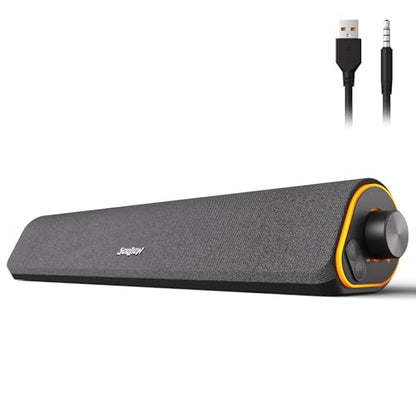 SOULION 3.5 inches R50-BK Bluetooth Soundbar 10 Watts 20 KHz Surround Computer Speaker