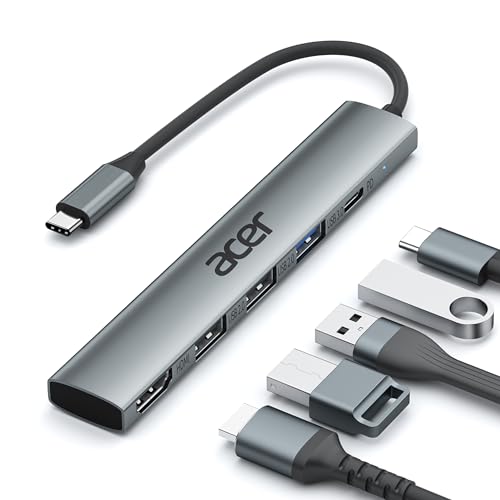 Acer 5 in 1 USB Type C Hub ODK4C0 with HDMI, 100W Power Delivery, 5 Ports