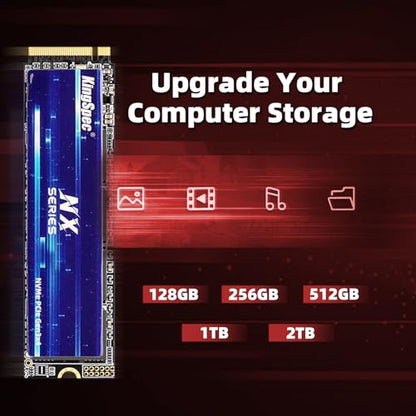 KingSpec 512GB NX-XXX Gen3x4 NVMe M.2 SSD Internal Solid State Drive