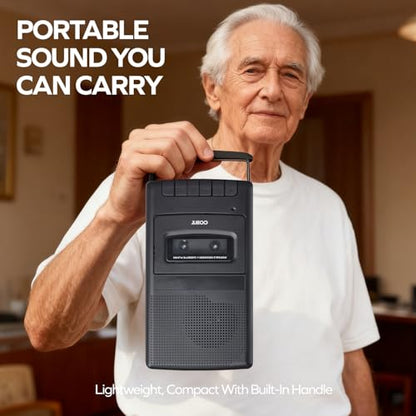 Coby 5.83" x 10.2" x 1.97" CVR-22 Cassette Recorder with Built-In Microphone