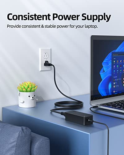 Superer 65W USB-C Laptop Charger for Lenovo Devices - Model SR20325LM - AC Adapter - Black