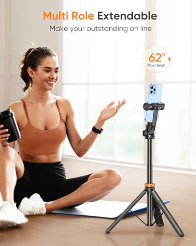 EUCOS 62 Inches EUTP-010 Tripod for Cell Phones