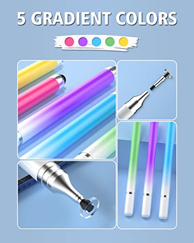 AmberVec 5 Count Stylus Pen Universal Capacitive Touch Screen Styluses