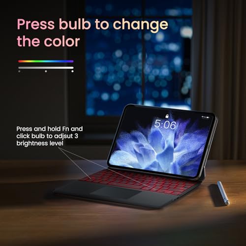 Sunnymark SF-1089A-C Black QWERTY Wireless Keyboard for Microsoft Surface Pro - Bluetooth - Battery Powered - Lightweight - Plastic Enclosure