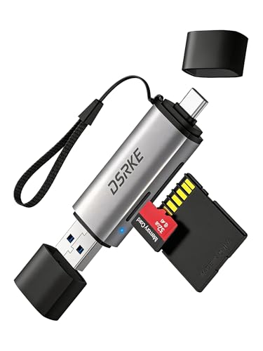 DSRKE USB 3.0 MicroSD and SD Card Reader Dual Slot Adapter D01G
