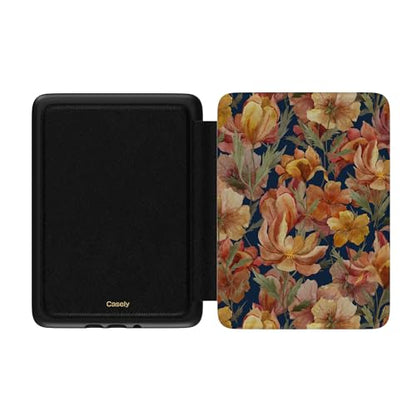 Casely Kindle Case | 7 inches | Model: Antique Floral | 2024 Compatible Devices | Vegan Leather | Lightweight Design