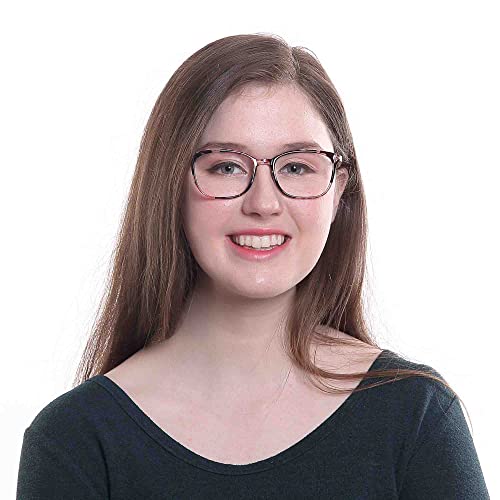 LifeArt 1 Count Nola_C8 52mm 18mm Plastic Square Full Rim Reading Glasses