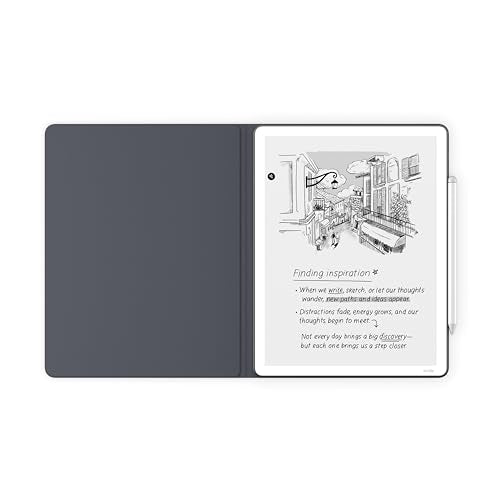 Amazon Kindle Scribe 2025 Model Folio Cover, Premium Leather, Magnetic Closure, Notebook Style