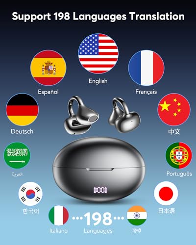 Pviwzux Wireless Earbuds YYK-Q108 AI Translation 198 Languages