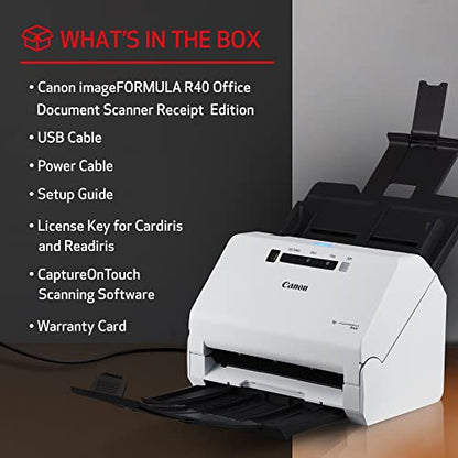 Canon imageFORMULA R40 600 dpi USB Document Scanner